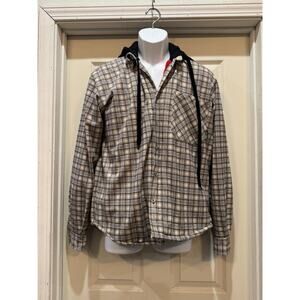 Grit Iron Work Wear Size Large ALTERED With Fleece Penguin Shirt Sewn Inside